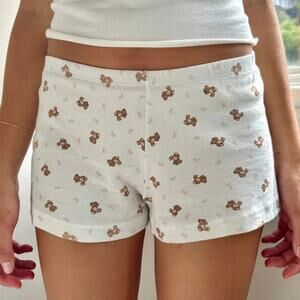 Teddy Pajama Shorts